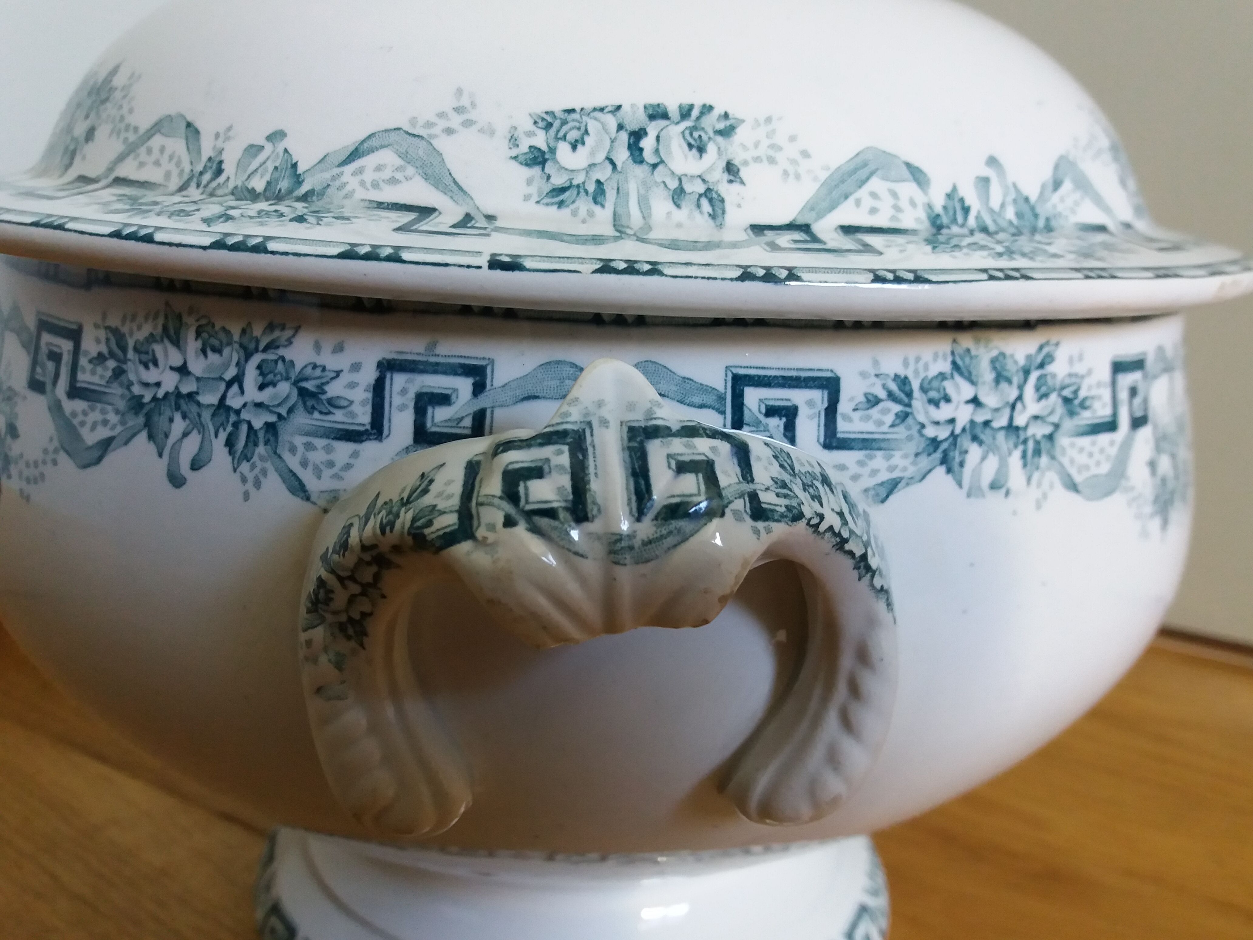 Iron Earth Soup Tureen Moulin des Loups and Hamage Athens Model