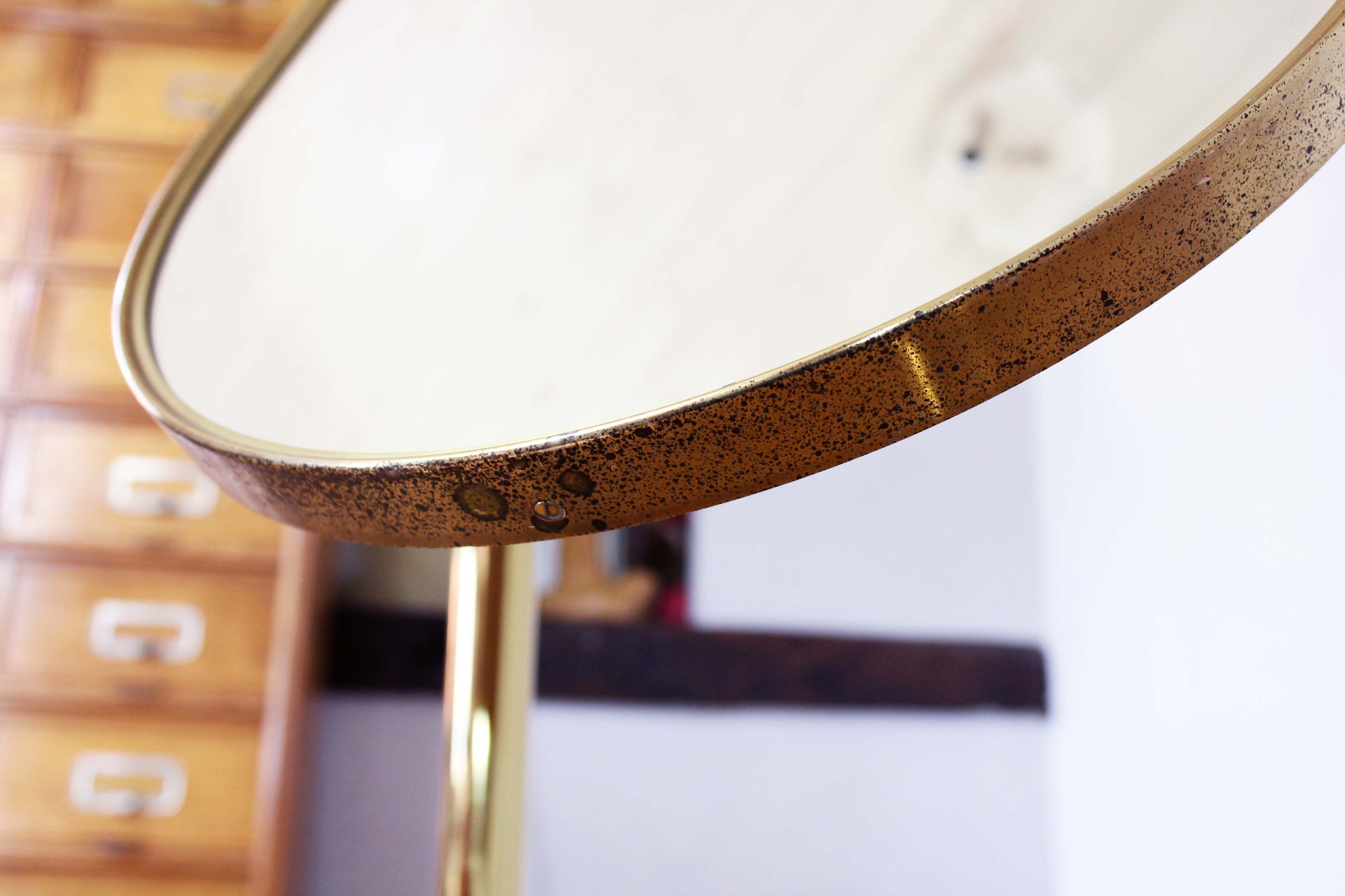 Brass psyched mirror 160x29cm