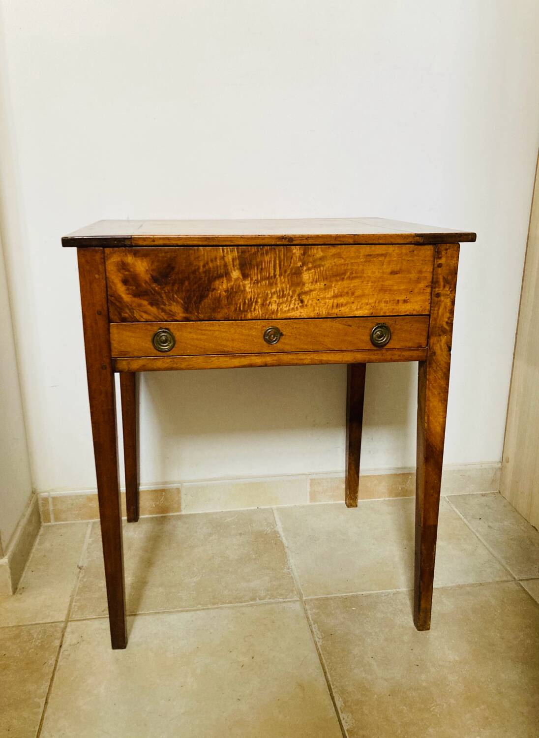 19th century walnut pegged currency exchange office