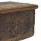 Antique 18th Century Spanish Folk Art Carved Chest