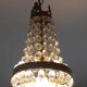 Suspension chandelier with metal and glass grapevines manufactured 60's / 70's