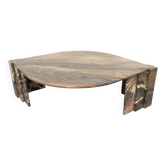 Table basse vintage en marbre des années 70