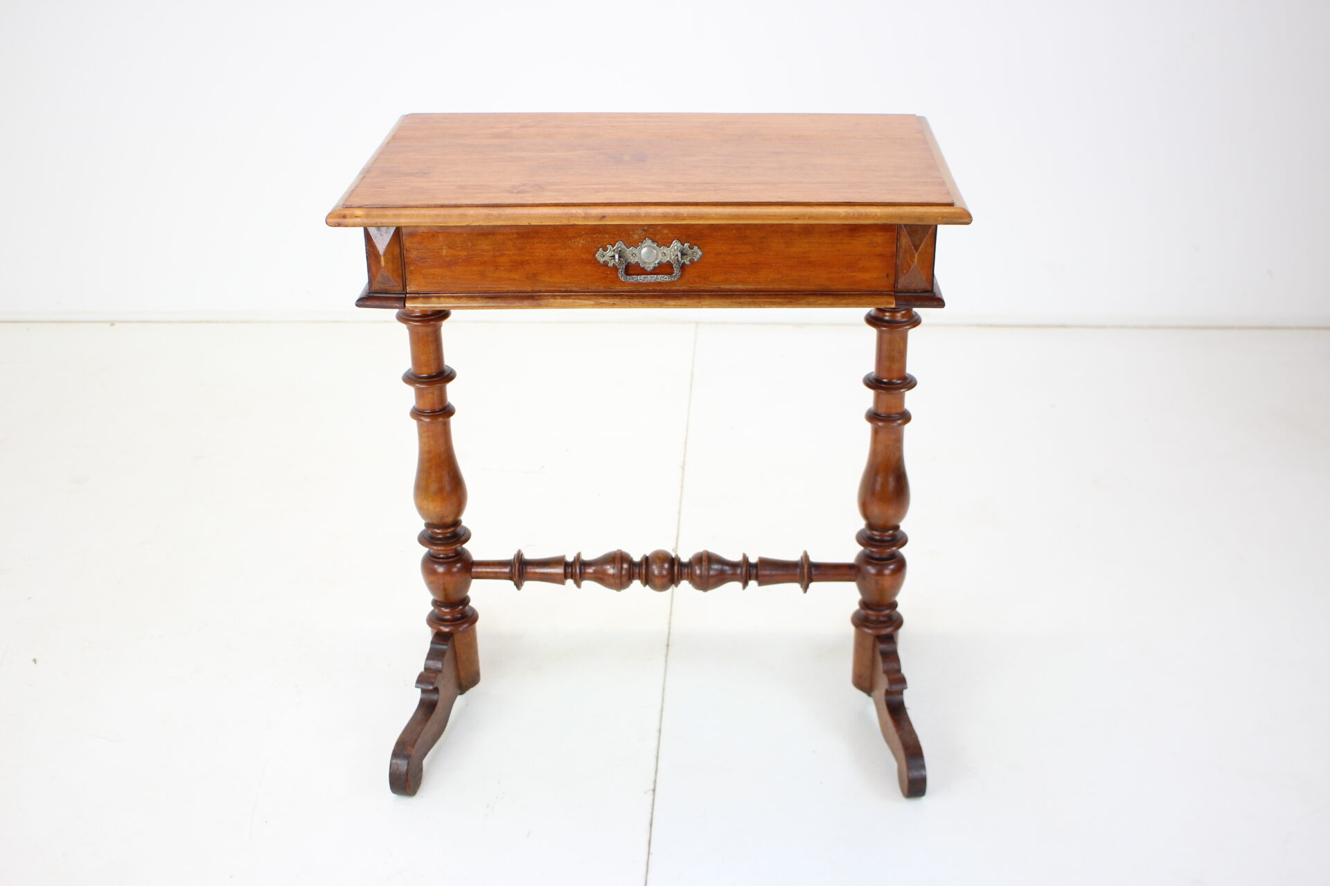 Solid Wood and Veneer Sewing Table, circa 1895