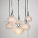 Vintage Italian Crystal and Chrome Chandelier, 70s