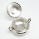 Art Nouveau sugar bowl, silver-plated brass, Norblin, Poland, 1920s