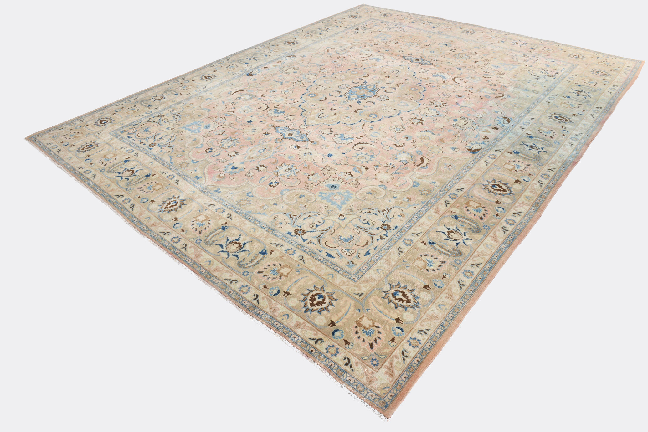 10x12 57s Persian Antique Rug, 300x379Cm