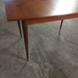 Scandinavian teak table with built-in extension
