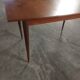 Scandinavian teak table with built-in extension