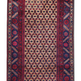 Rug handwoven oriental persian carpet 115x260cm
