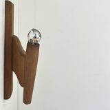 Applique vintage en bois, France, 1950