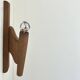 Vintage wooden wall sconce, France, 1950