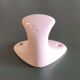 Wall-mounted coat hook in porcelain - mid 20th century