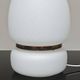 Lampe a poser tchèque en opaline blanche et laiton 1960
