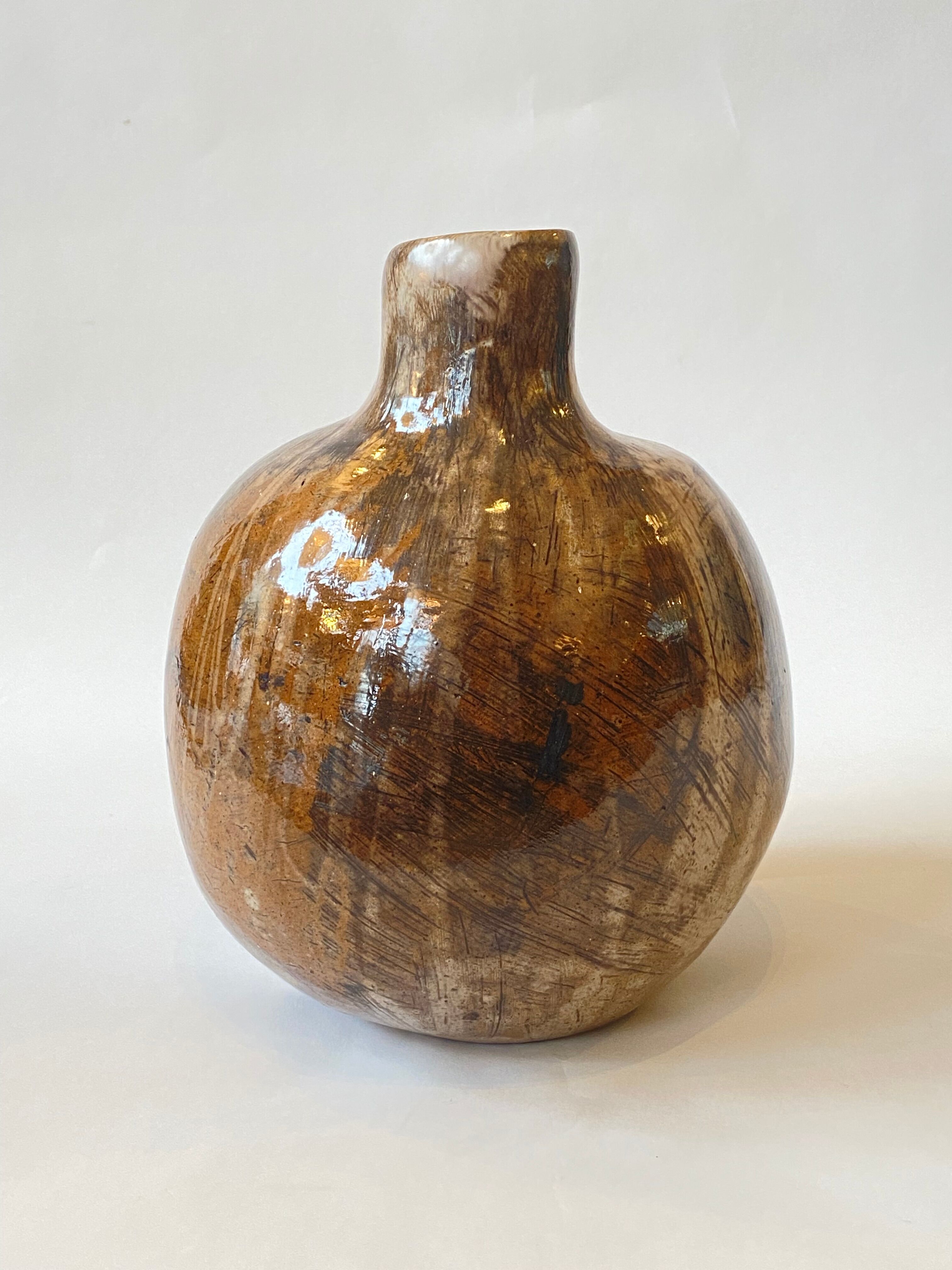 Free-form contemporary ceramic vase