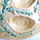 Oyster dish, seafood serving dish, Orfinox oyster dish.