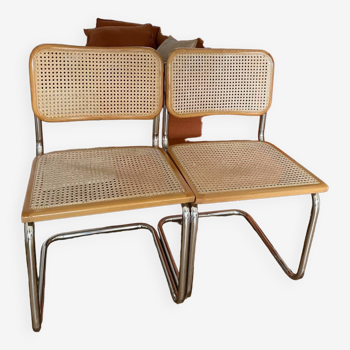 2 Cesca B32 Marcel Breuer chairs