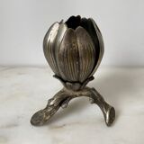 Ashtray flower 1970 silver bronze