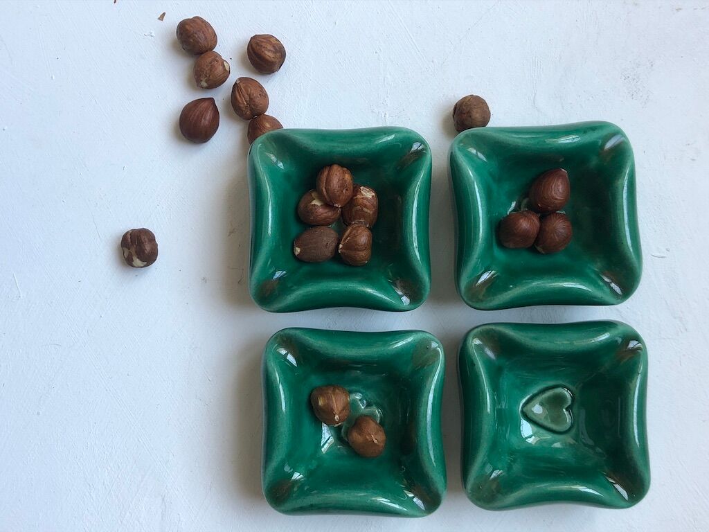 Set of 4 ceramics cups