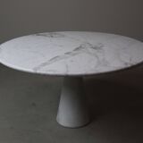 Angelo Mangiarotti ‘M1’ Dining Table in Solid Carrara Marble