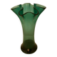 Vase vert verre soufflé blenko