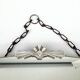 1950's French Wall Mirror with Chrome Fittings