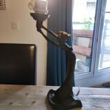 Women's statuette lamp