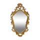 Gilded Deknudt Rococo Style Mirror Crested Mirror Acanthus 81cm