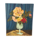 Toile huile fleurs