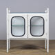 Vintage Iron Medical Cabinet 1980s