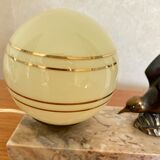 Vintage bird art deco lamp