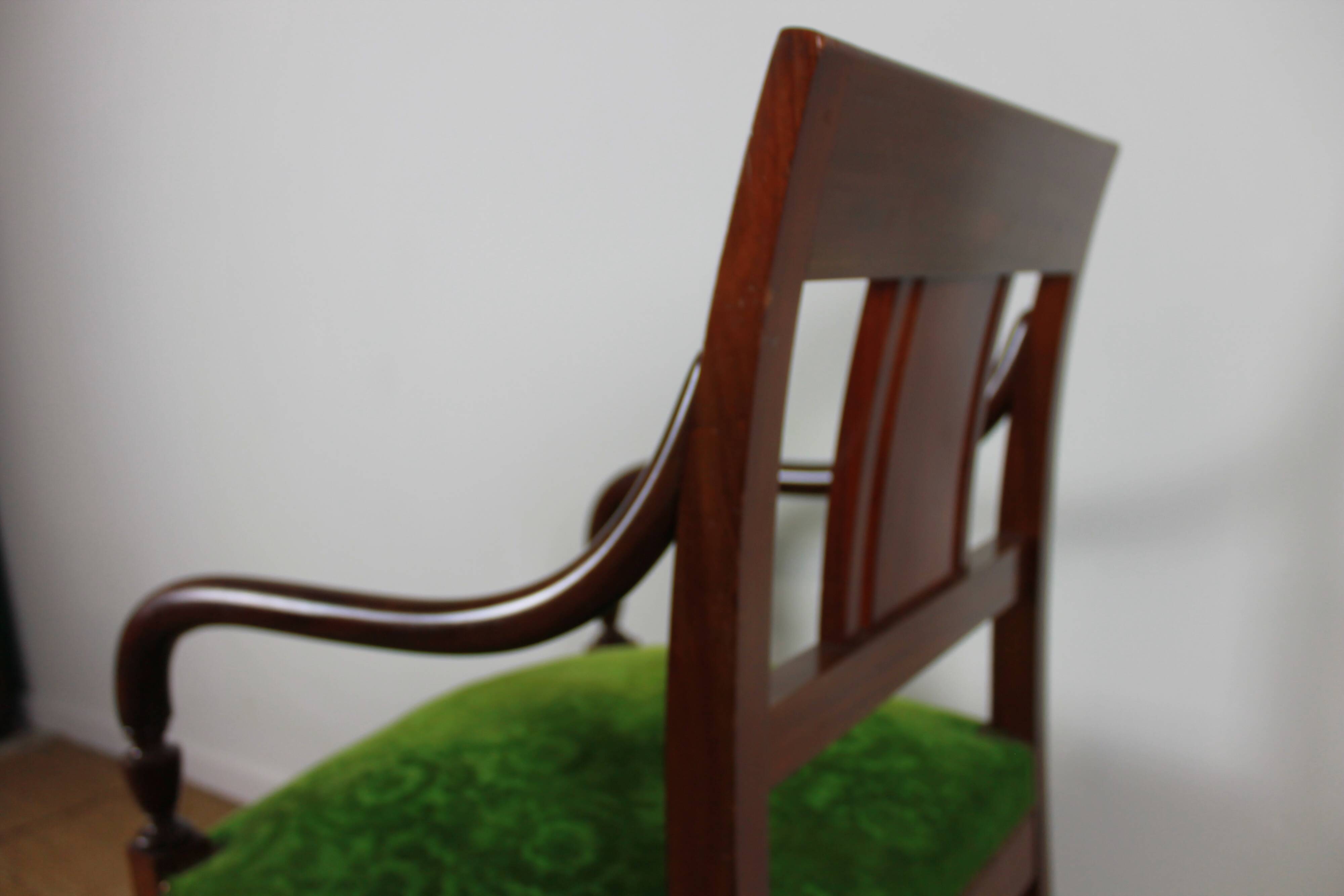 Empire style armchairs
