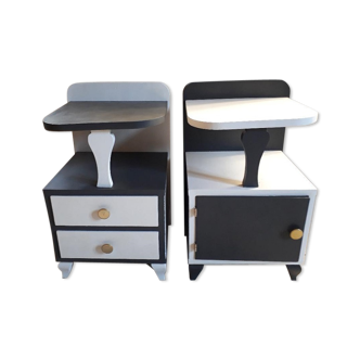 Pair of art deco nightstands