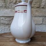 Cafetière en porcelaine Limoges Guy Degrenne échantillon avec dorure