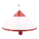 Suspension monte et baisse rouge et blanche, années 80