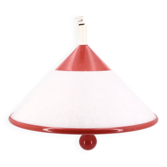 Red and white up and down suspension, 80s