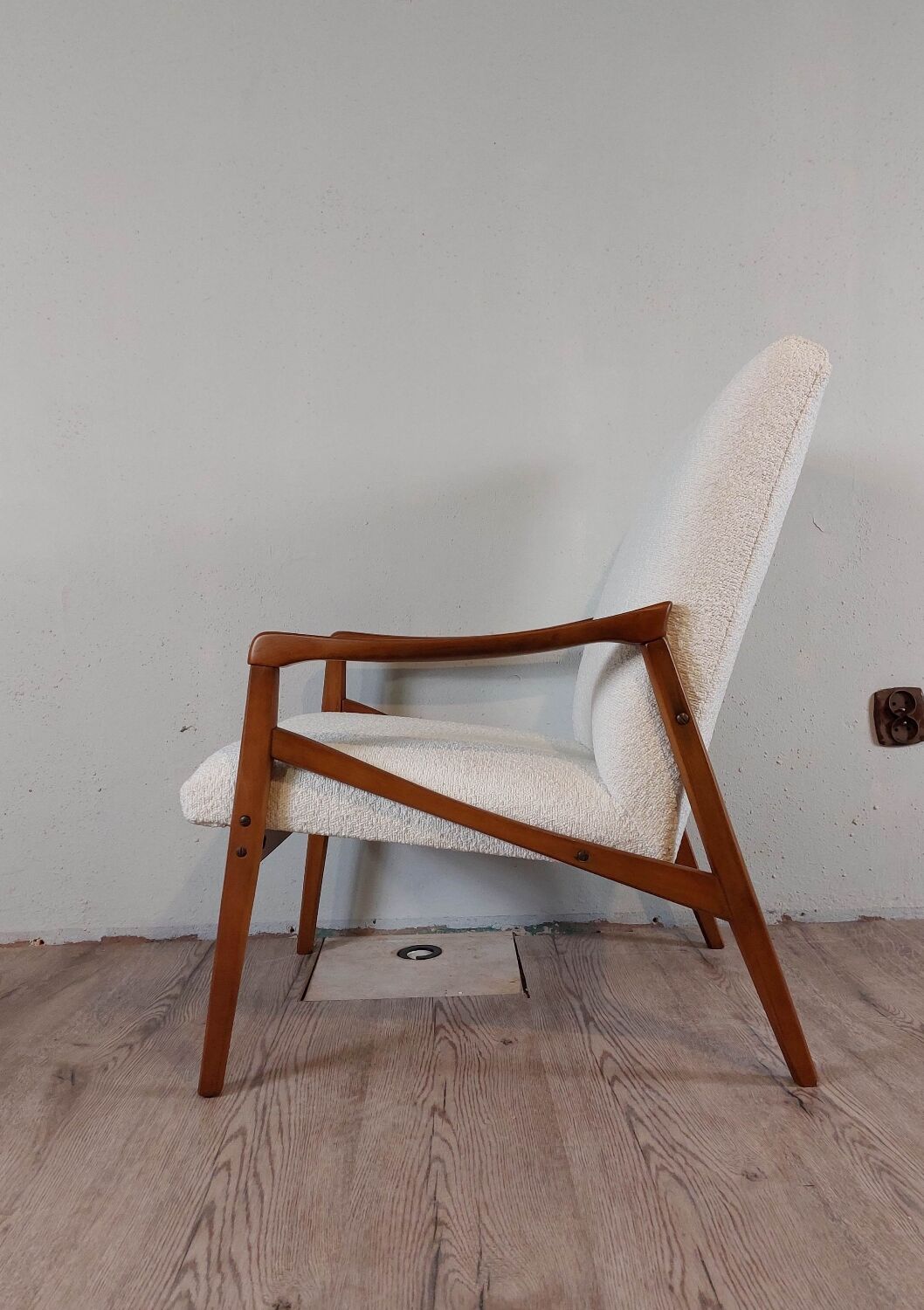 Pair of Jiroutek armchairs by Interier Praha, Vintage Czech 1960s