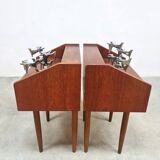 Vintage Danish design night stands cabinet 1960