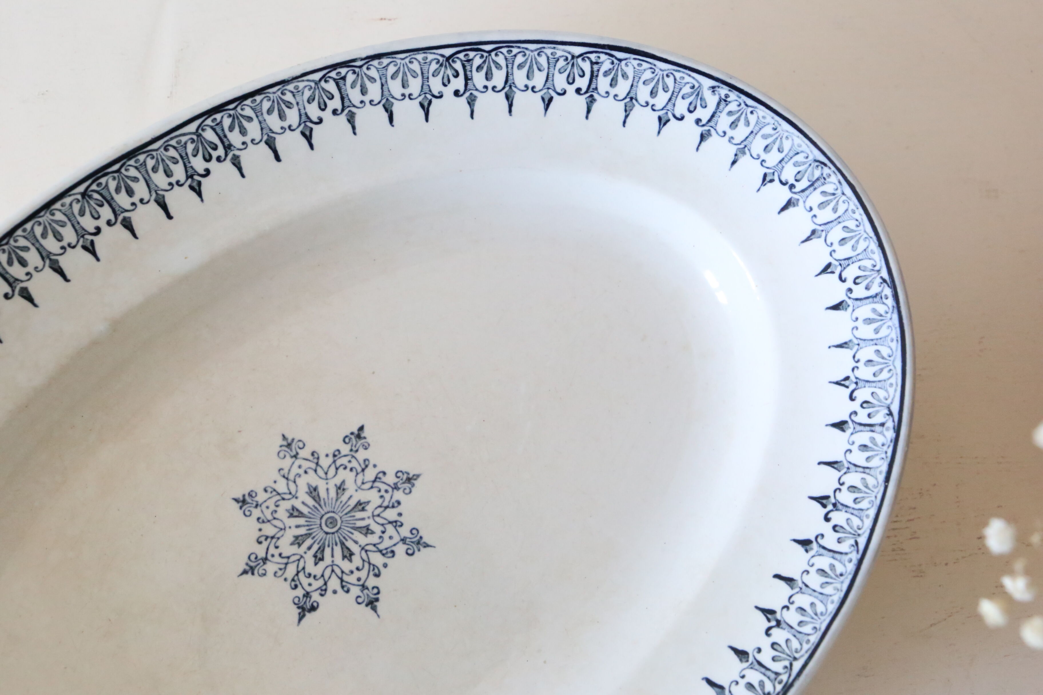 Oval dish, Saint Amand, iron earth