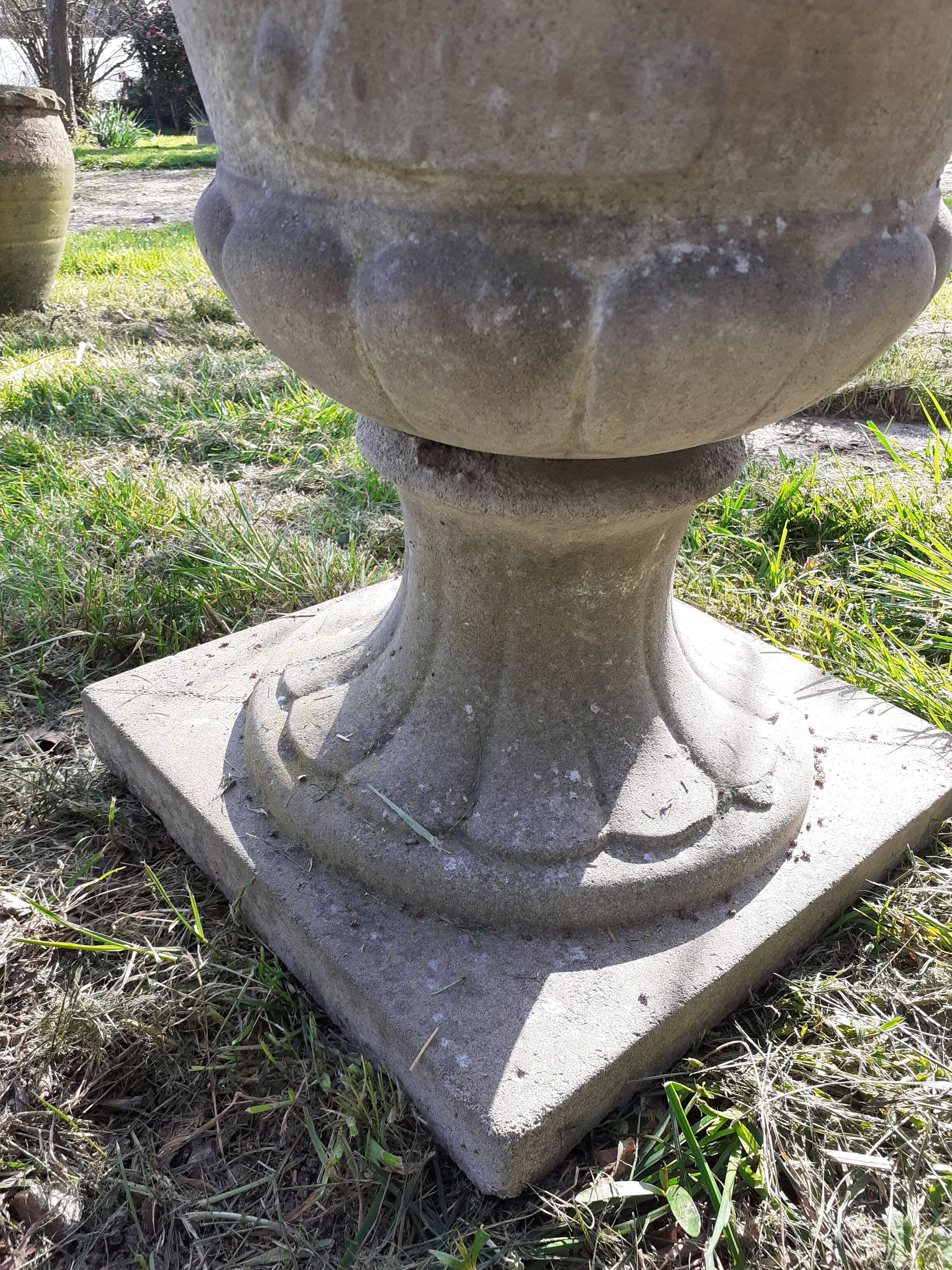 Pair of medieval stone planters