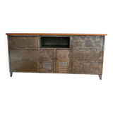 Storage furniture in steel and wood