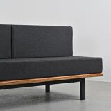 Cansado mahogany bench by Charlotte Perriand, circa 1962.