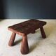 Brutalist Handcrafted Carved Oak Coffee Table, Belgium, 1960s