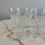 Set of 4 crystal stem glasses