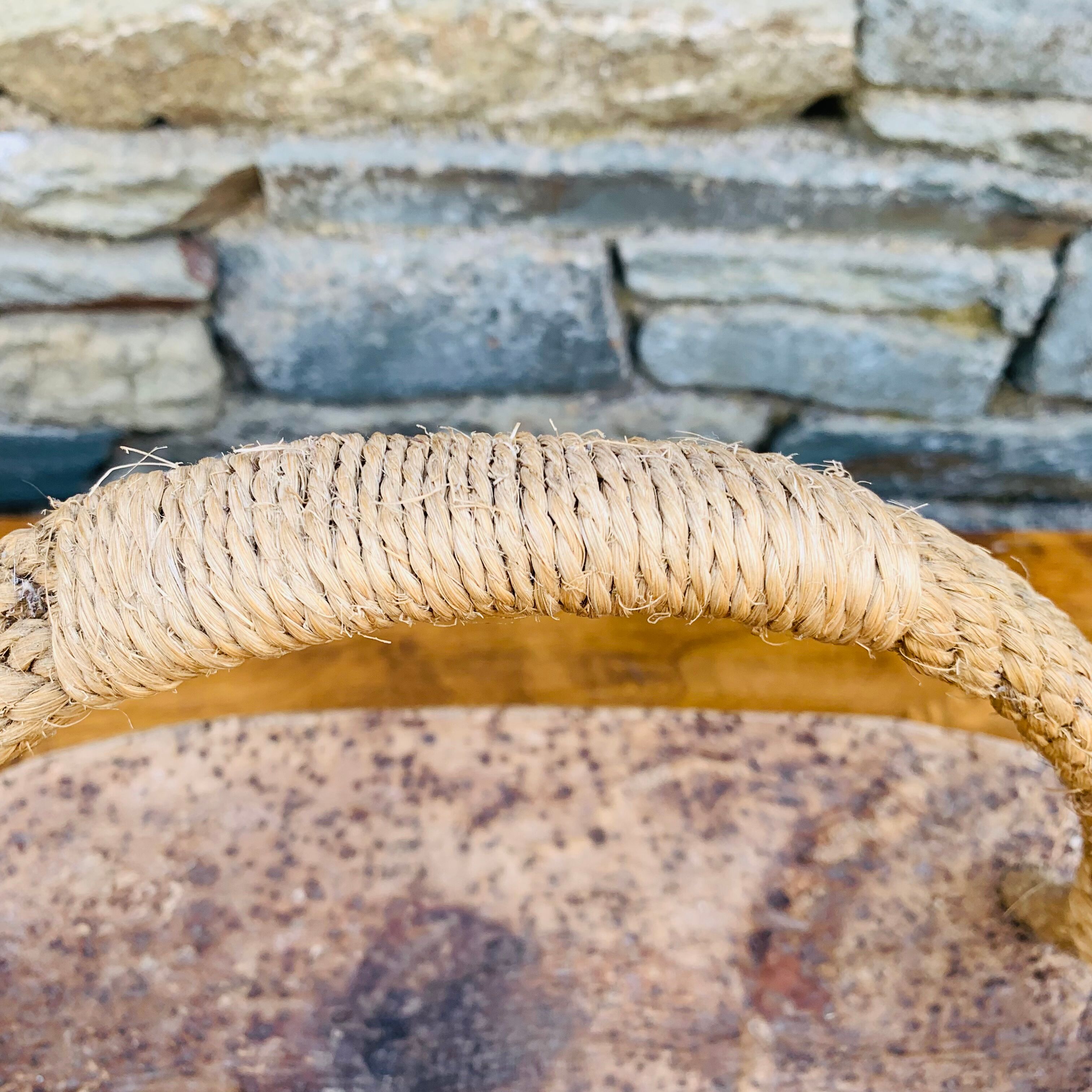 Cork and rope fruit basket