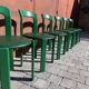 6 Bruno Rey Kush & coVerte Stackable Chairs Circa 1970