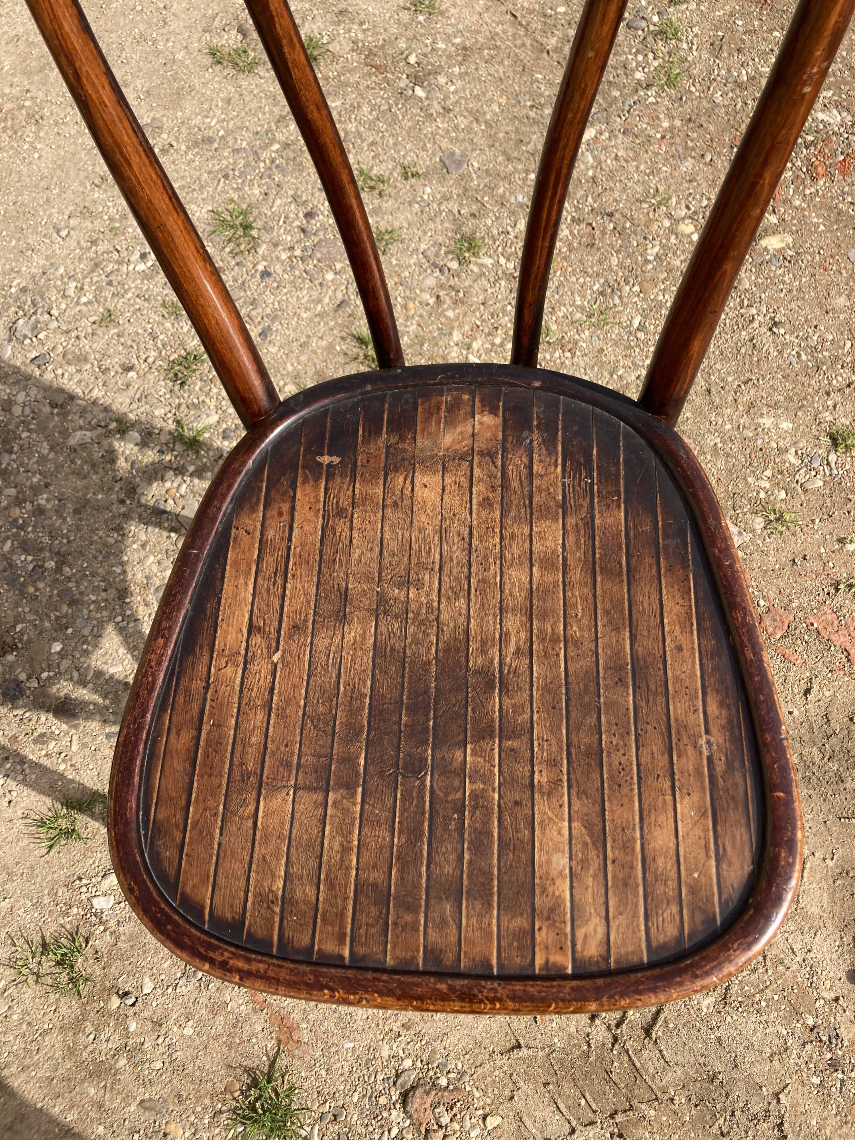 Set de 6 chaises bistrot japy frères