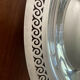 Art Deco silver metal dish