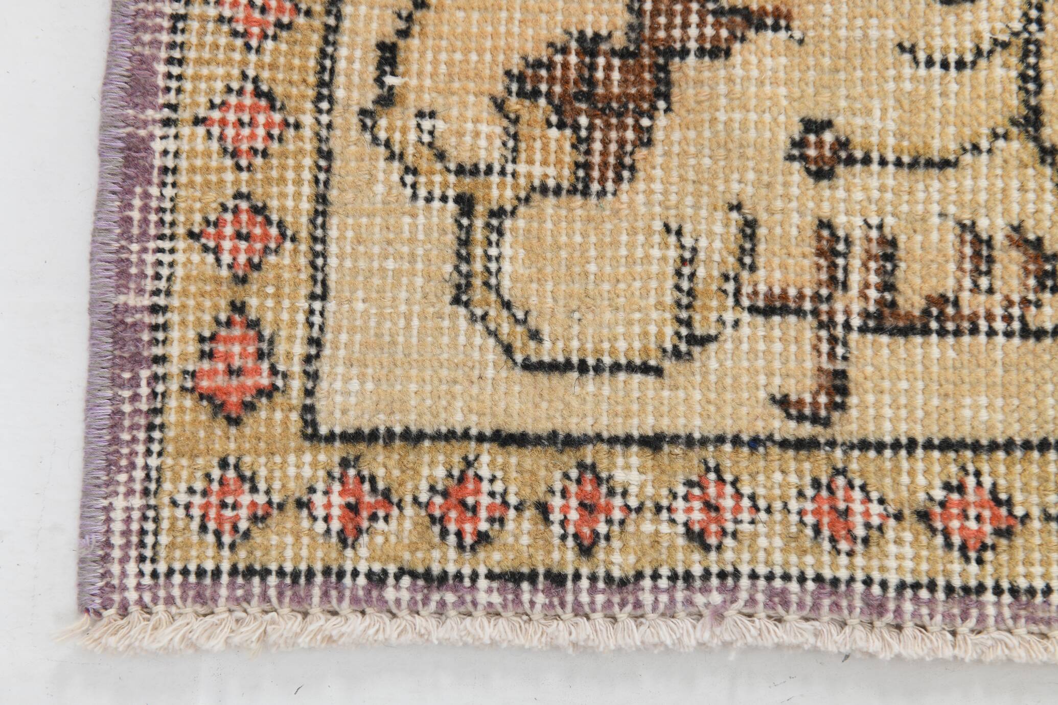 Lilac & Beige Orientel Boho Vintage Persian Rug, 176x282 Cm