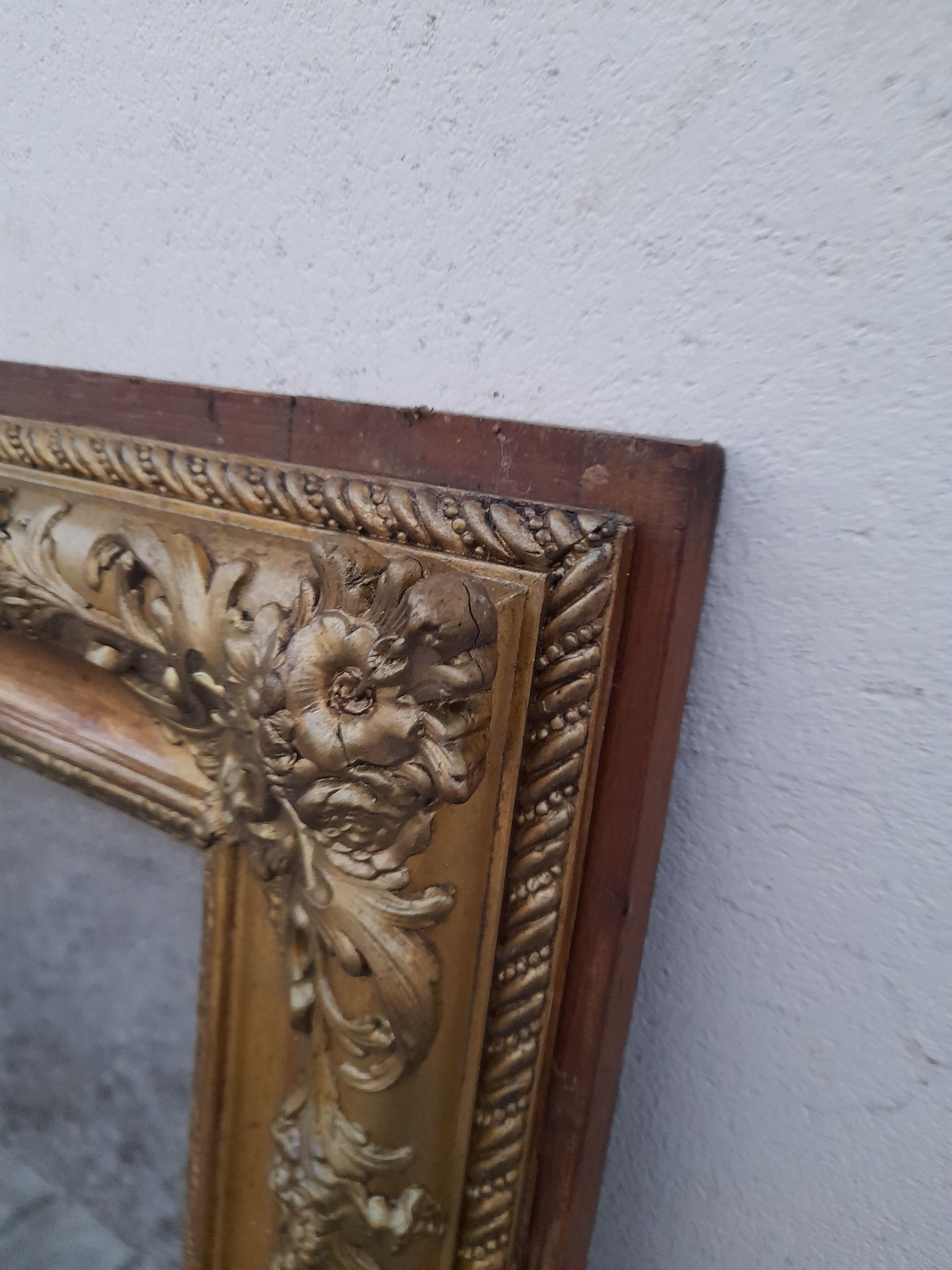 Miroir doré époque restauration 125x92