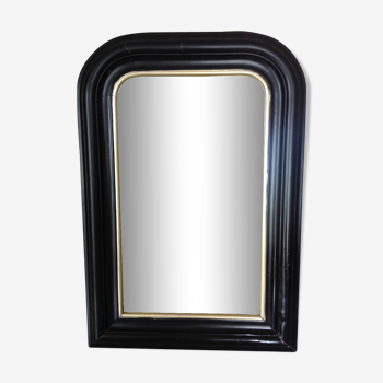 Mirror Louis Philippe black and gold 55x38cm